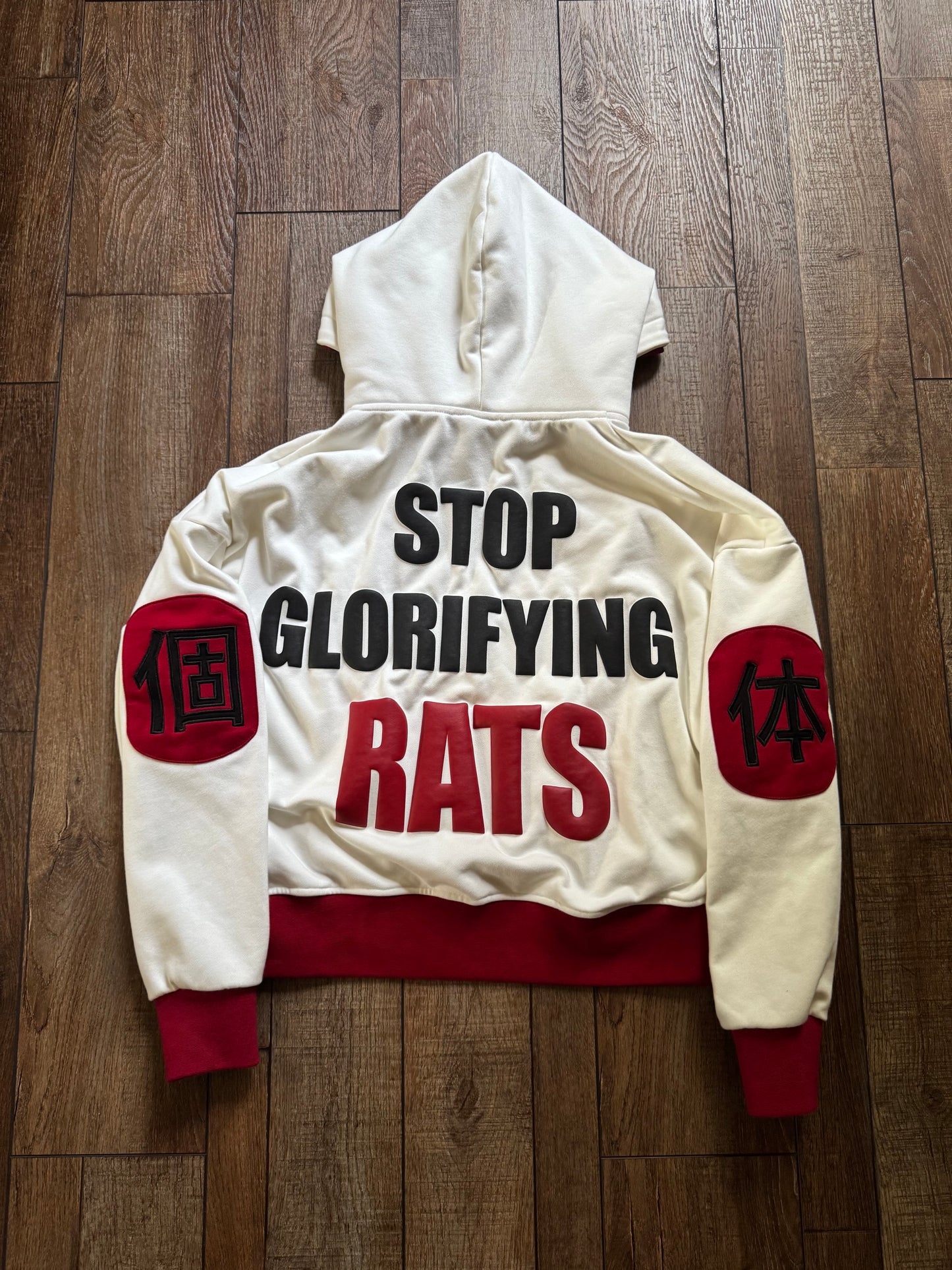 “STOP GLORIFYING RATS” Hoodie (2-3 DAY SHIPPING)